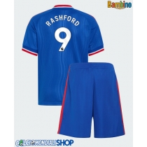 Maglie da calcio Manchester United Marcus Rashford #9 Seconda Maglia Bambino 2026-27 Manica Corta + Pantaloni corti)